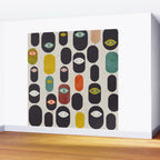 geometry mid mod eyes Wall Mural Gallery Image 2