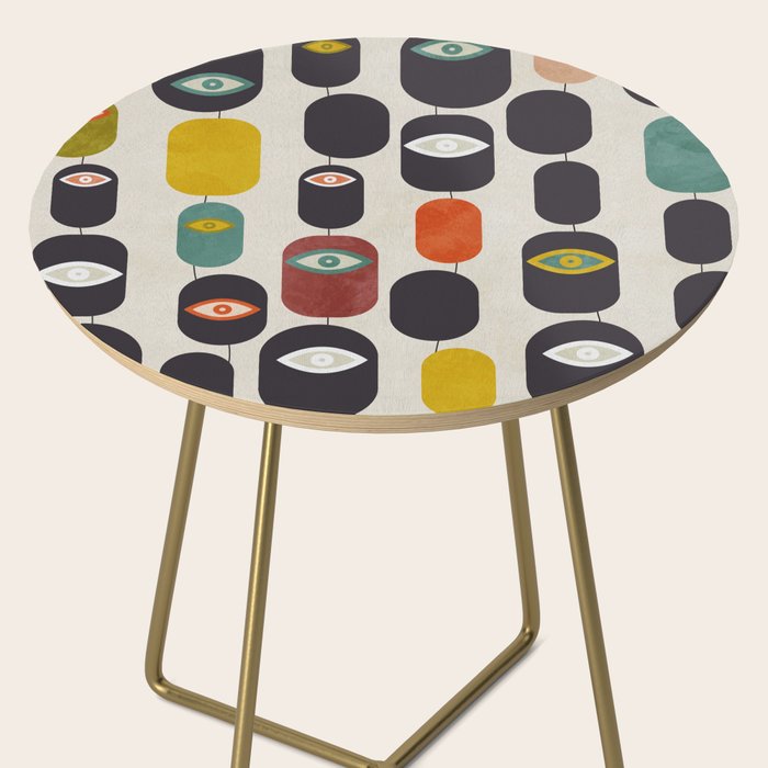 geometry mid mod eyes Side Table Gallery Image 2