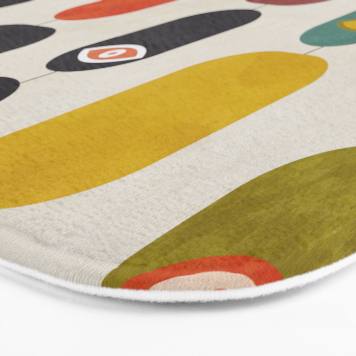 geometry mid mod eyes Bath Mat Gallery Image 3