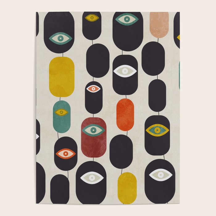 geometry mid mod eyes Poster Gallery Image 4