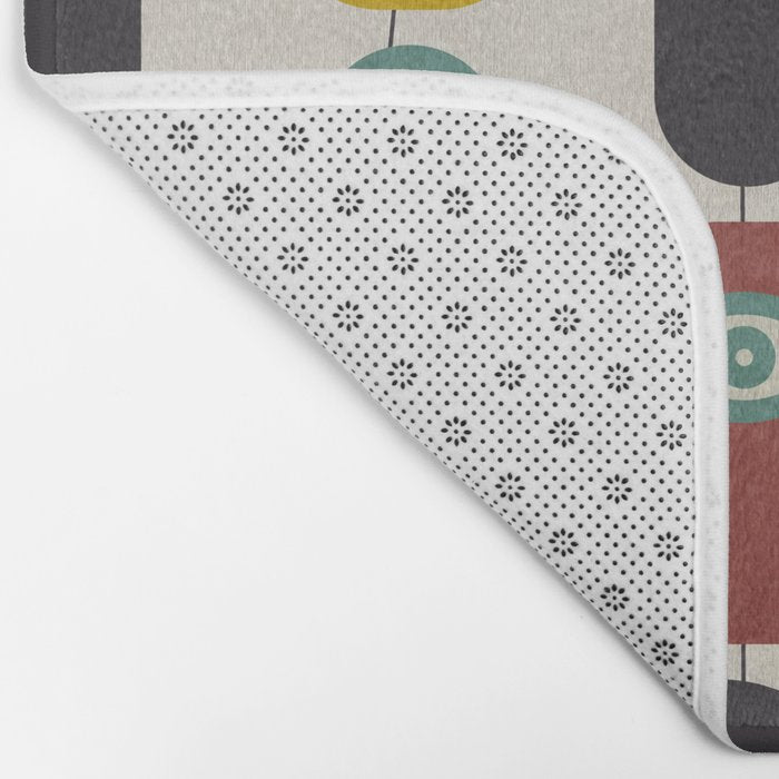 geometry mid mod eyes Bath Mat Gallery Image 2