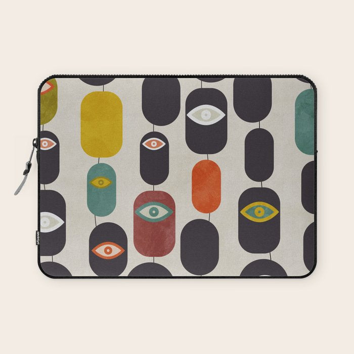 geometry mid mod eyes Laptop Sleeve Gallery Image 1