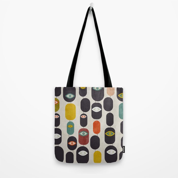 geometry mid mod eyes Tote Bag Gallery Image 2