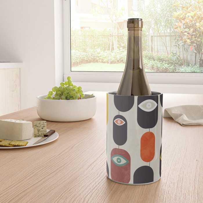 geometry mid mod eyes Wine Chiller Gallery Image 4