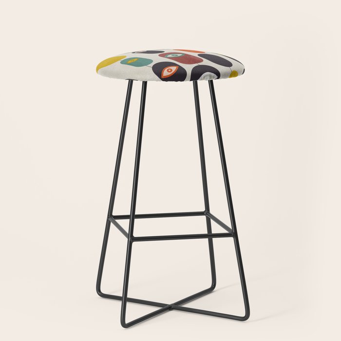 geometry mid mod eyes Stool Gallery Image 1