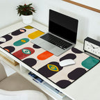 geometry mid mod eyes Desk Mat Gallery Image 2