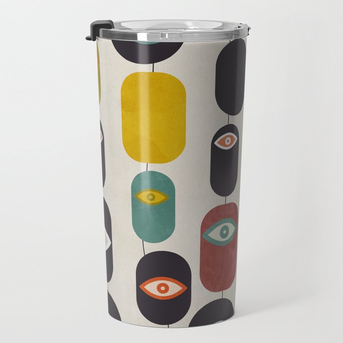 geometry mid mod eyes Travel Mug Gallery Image 3