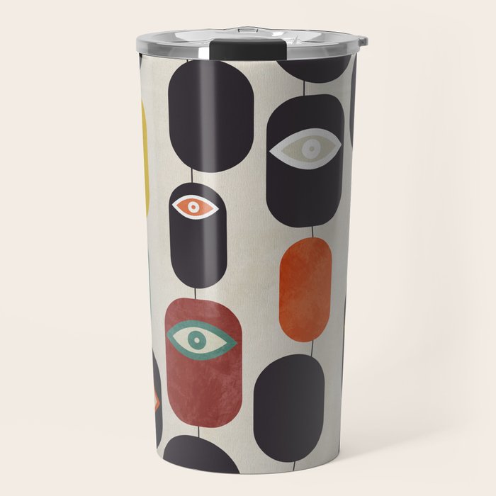 geometry mid mod eyes Travel Mug Gallery Image 1