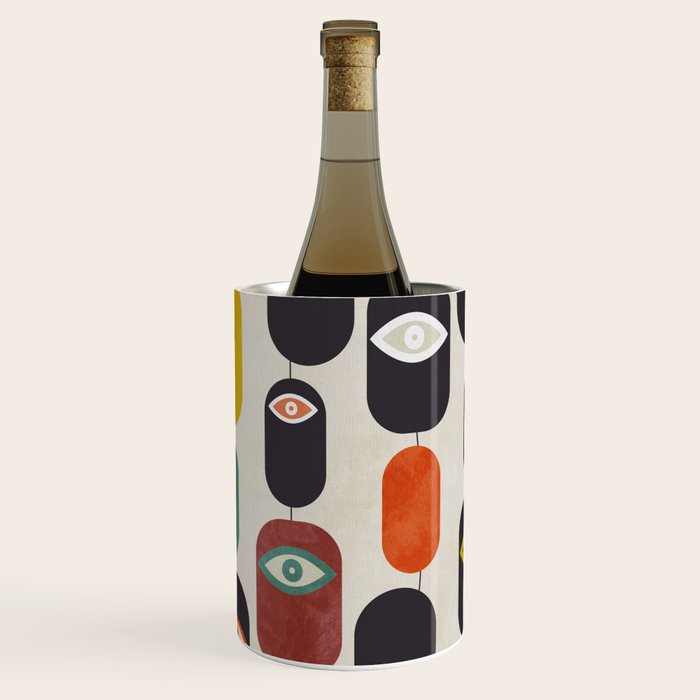 geometry mid mod eyes Wine Chiller Gallery Image 1