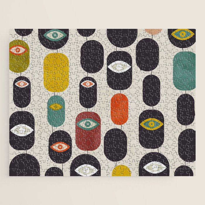 geometry mid mod eyes Jigsaw Puzzle Gallery Image 1