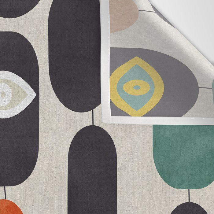 geometry mid mod eyes Wall Tapestry Gallery Image 3