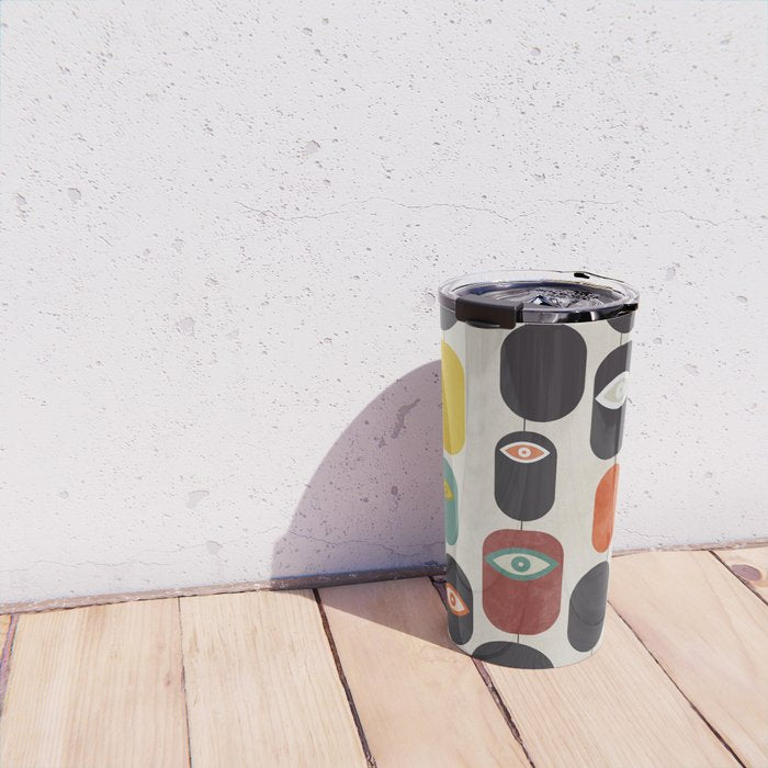 geometry mid mod eyes Travel Mug Gallery Image 4