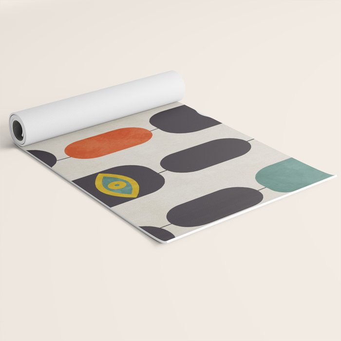 geometry mid mod eyes Yoga Mat Gallery Image 2