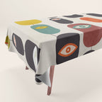 geometry mid mod eyes Tablecloth Gallery Image 1