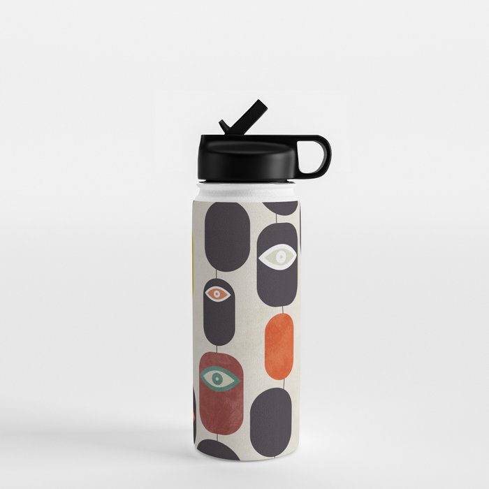 geometry mid mod eyes Water Bottle Gallery Image 1