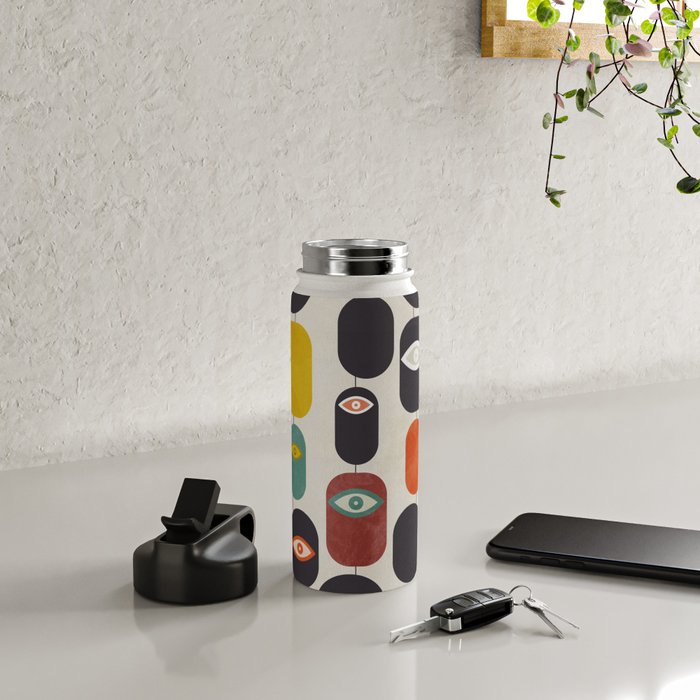 geometry mid mod eyes Water Bottle Gallery Image 4
