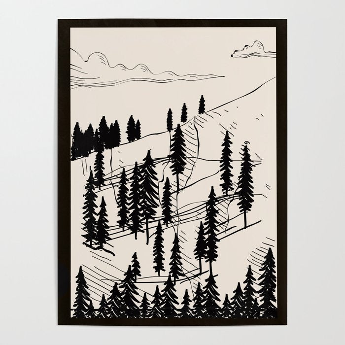 Mountain Forest Poster Gallery Image 4