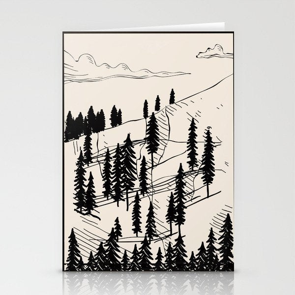 Mountain Forest Stationery Card Gallery Image 2