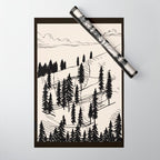 Mountain Forest Wrapping Paper Gallery Image 1