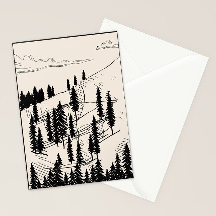 Mountain Forest Stationery Card Gallery Image 2