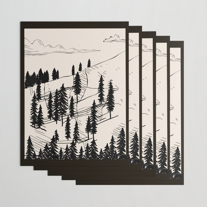 Mountain Forest Wrapping Paper Gallery Image 3