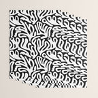 Matisse Organic Shapes Free Form Cut Outs Pattern White On Black Wrapping Paper Gallery Image 3