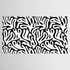 Matisse Organic Shapes Free Form Cut Outs Pattern White On Black Tablecloth Gallery Image 2