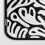 Matisse Organic Shapes Free Form Cut Outs Pattern White On Black Laptop Sleeve Gallery Image 3