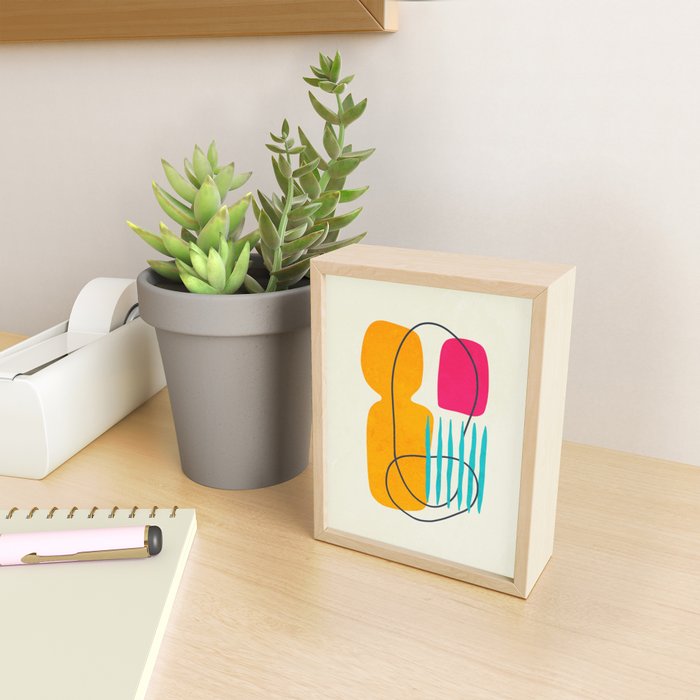 Mid Century Abstraction Mini Art Print Gallery Image 2