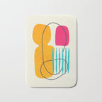 Mid Century Abstraction Bath Mat Gallery Image 1
