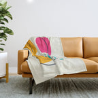 Mid Century Abstraction Throw Blanket Gallery Image 1
