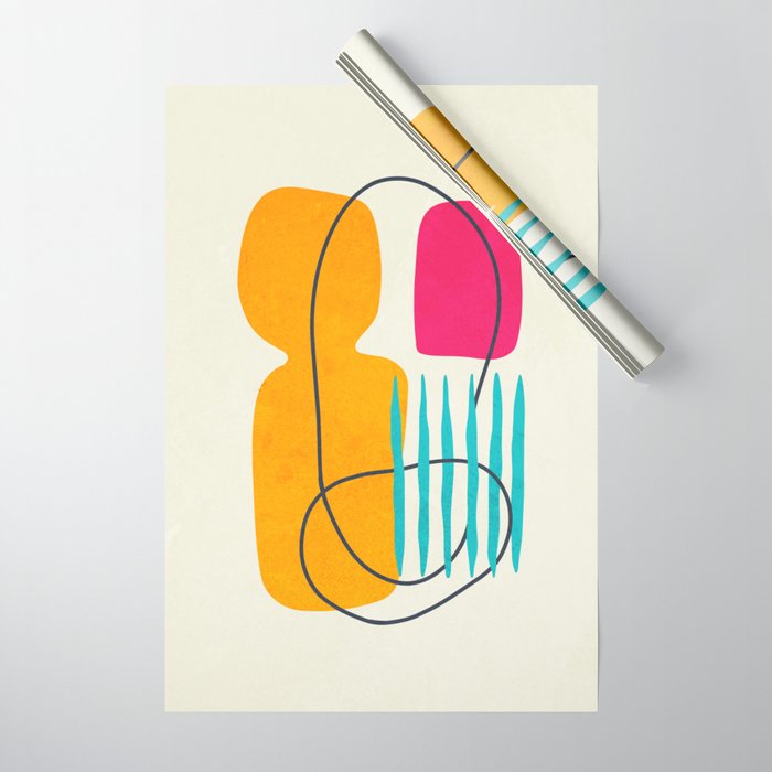 Mid Century Abstraction Wrapping Paper Gallery Image 1