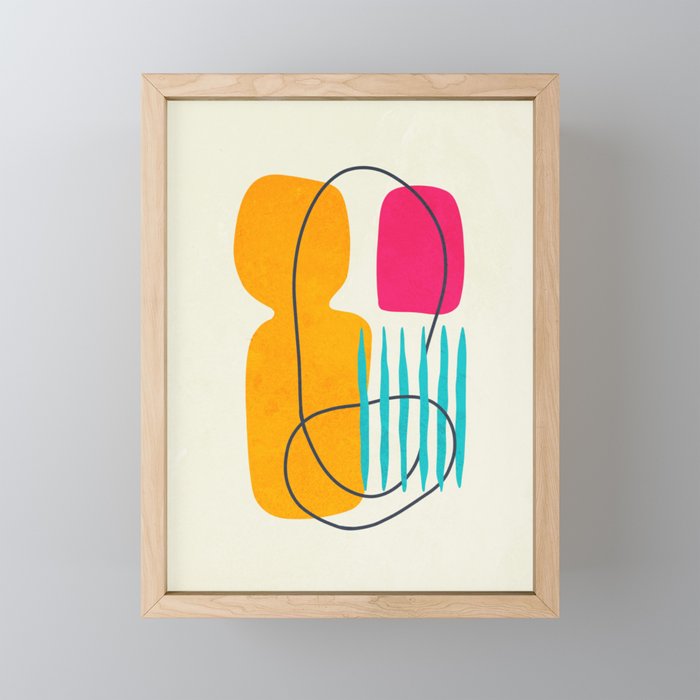 Mid Century Abstraction Mini Art Print Gallery Image 1