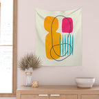 Mid Century Abstraction Wall Tapestry Gallery Image 2