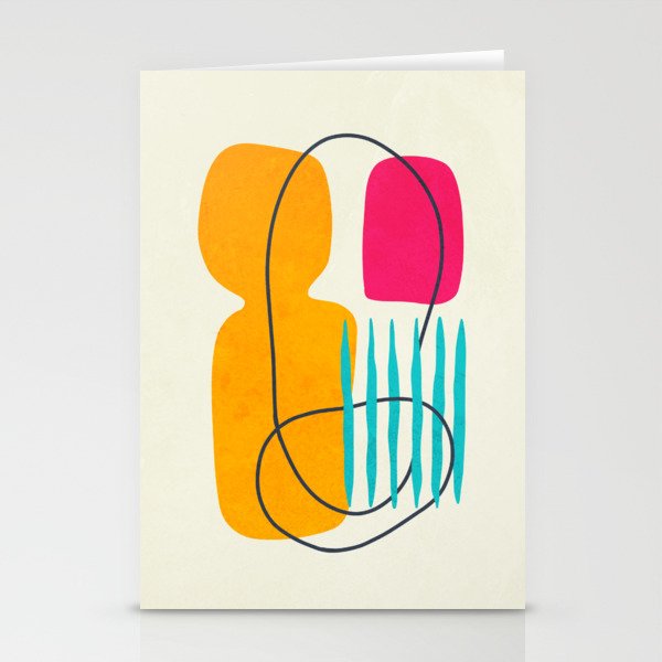 Mid Century Abstraction Stationery Card Gallery Image 2