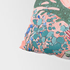 Cockatoo Vase - Bouquet of Flowers on Coral and Jungle Pillow Sham Gallery Image 4