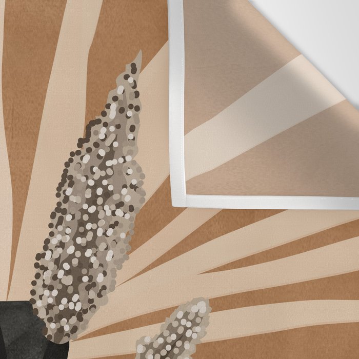 Minimal vase with plant leaves 1 Wall Tapestry Gallery Image 3