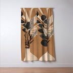 Minimal vase with plant leaves 1 Window Curtain Gallery Image 3