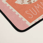 Vintage summer post card stamp pattern Desk Mat Gallery Image 4