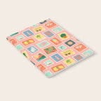 Vintage summer post card stamp pattern Notebook Gallery Image 2