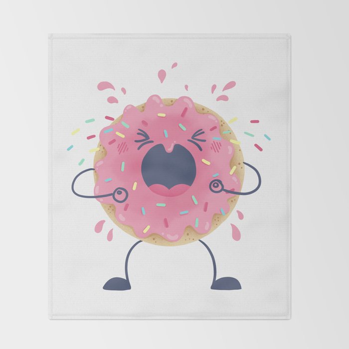 Donut Tantrum Throw Blanket Gallery Image 2