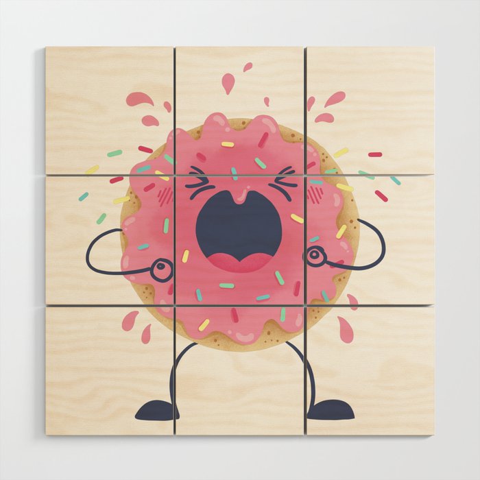 Donut Tantrum Wood Wall Art Gallery Image 1