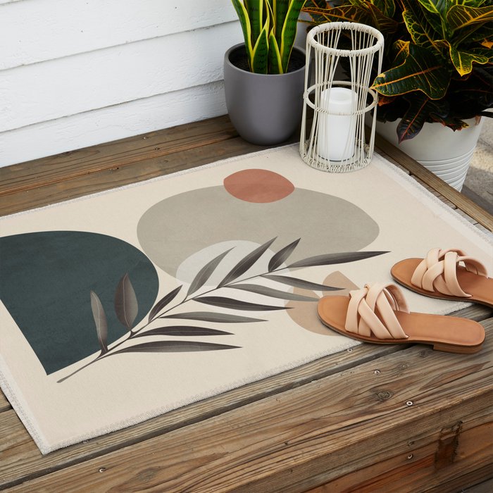 Abstract Nature Moment 1 Outdoor Rug Gallery Image 2