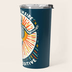 Dead inside but Positive - embrace your inner optimist Travel Mug Gallery Image 2
