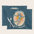 Dead inside but Positive - embrace your inner optimist Placemat Gallery Image 1