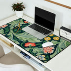 William Morris Leicester Herbaceous Italian Laurel Acanthus Textile Colorful Floral Pattern Desk Mat Gallery Image 2
