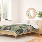 William Morris Leicester Herbaceous Italian Laurel Acanthus Textile Colorful Floral Pattern Duvet Cover Gallery Image 2