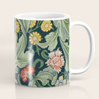 William Morris Leicester Herbaceous Italian Laurel Acanthus Textile Colorful Floral Pattern Coffee Mug Gallery Image 1
