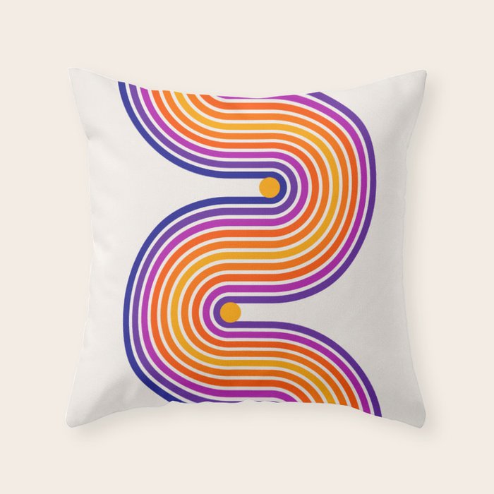 The Groove: Retro 80s Edition Throw Pillow Gallery Image 6