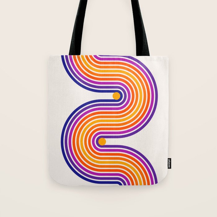 The Groove: Retro 80s Edition Tote Bag Gallery Image 1